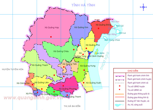 bản đồ huyện quảng trạch quảng bình